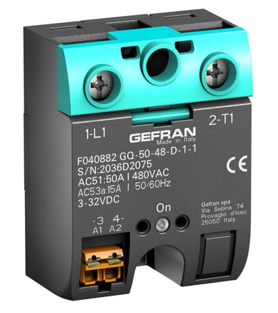 GQ-15-24-D-1-4 Gefran GQ Series Solid State Relay, 15 A Load, Surface Mount, 230 V ac Load