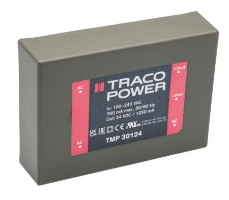 TMP-30124 TRACOPOWER 30W Embedded Switch Mode Power Supply SMPS, 1.25A, 24V dc