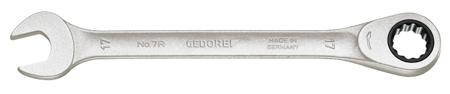 7 R 19 Gedore 7R Series Combination Ratchet Spanner, 19mm, Metric, Double Ended, 250 mm Overall