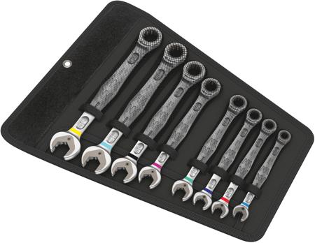 05020012001 Wera Joker 6000 Series 8-Piece Spanner Set, 5/16 → 3/4 in, Chrome Molybdenum Steel