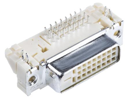 74320-9004 Molex MicroCross 74320 24 Way Right Angle Through Hole D-sub Connector Socket, 1.91mm Pitch