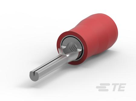 3-1377174-2 TE Connectivity, 3-13 Insulated, Tin Crimp Pin Connector, 22AWG to 16AWG, 2.16mm Pin Diameter, Red