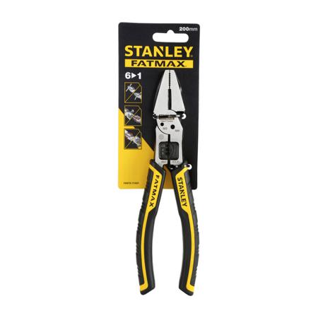 FMHT0-75469 Stanley  6-Piece Pliers, 310 mm Overall, Flat Tip, 6in Jaw