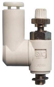 AS2301F-01-06S SMC AS Series Speed Controller, R 1/8 Male Inlet Port x R 1/8 Male Outlet Port x 6mm Tube Outlet Port