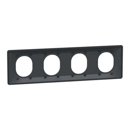 S340708 Schneider Electric Anthracite, 4 Gang, Ovalis C Series