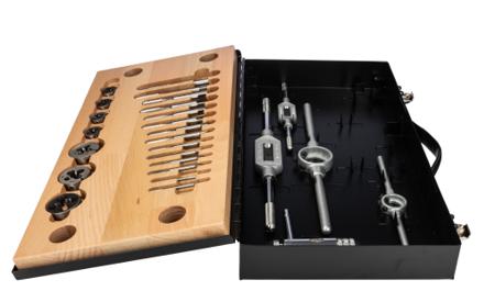 300-7442 RS Pro 18 Piece HSS M3 → M12 Thread Tap & Die Set