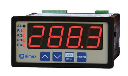 SUR-94-1J21-1-4-001 Simex LED Digital Panel Multi-Function Meter, 43mm x 90.5mm
