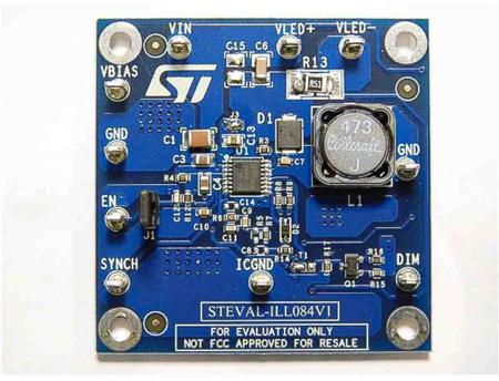 STEVAL-ILL084V1 STMicroelectronics , STEVAL LED Driver Evaluation Board for LED6000 for High Power LED