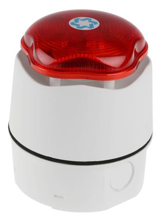 90025R5 Banshee Excel Lite Sounder Beacon, 110dB, Red LED, 9 → 30 V dc