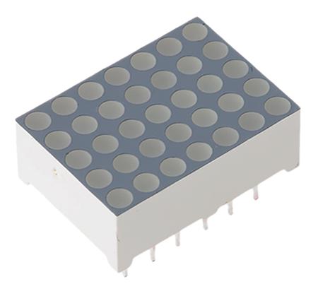 TA07-11GWA  Kingbright Dot Matrix LED Display, CA 7 x 5 Dot Matrix Green 12 mcd 17.2mm