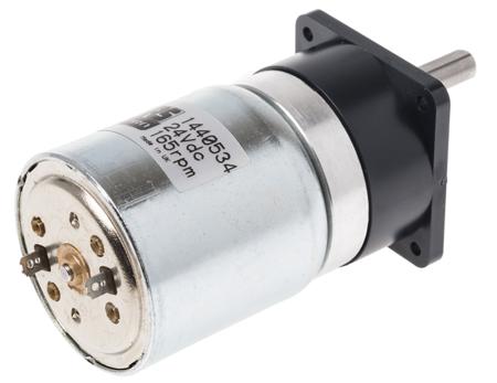 144-0534 RS Pro, 24 V dc, 0.25 Nm, Brushed DC Geared Motor, Output Speed 286 rpm