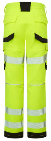 LFE921-50T PULSAR LFE921 Yellow Water Repellent Hi Vis Trousers, 50in Waist Size