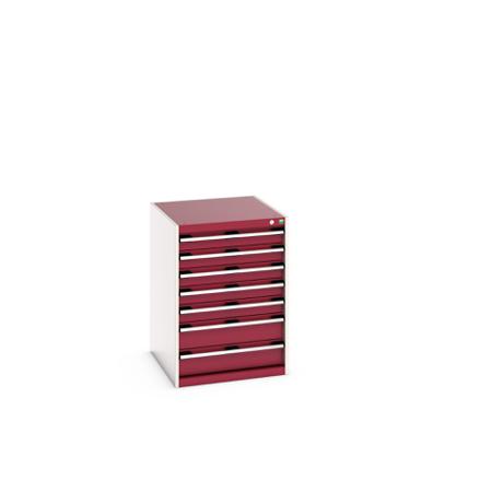40027090-24V Bott 7 Cabinet, Steel, 900mm x 750mm x 650mm, Red