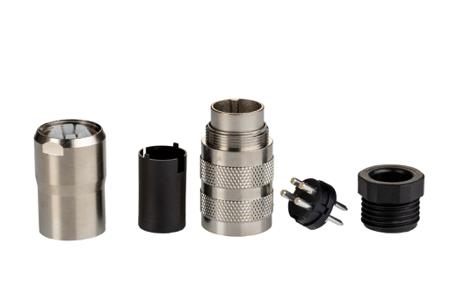 99-5609-15-04 Binder, 4 Pole Cable Mount Miniature Connector, with Male Contacts, IP67