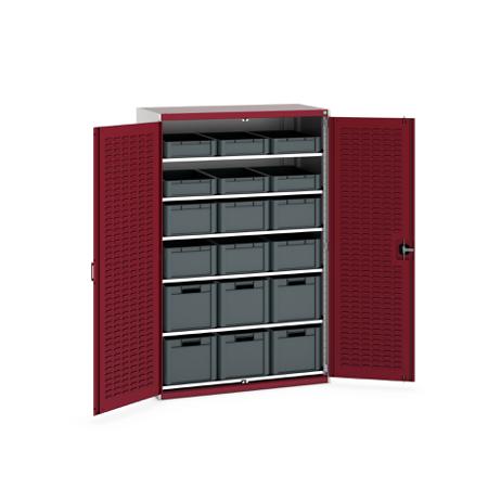 40022066-24V Bott 2 Door Sheet Steel Floor Standing Cupboard, 1300 X 650 X 2000mm