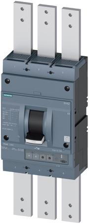 3VA2612-5HM37-0AA0 Siemens, SENTRON, 3VA Circuit Breaker 3-Pole 1250 A, Breaking Capacity 85 kA, Screw