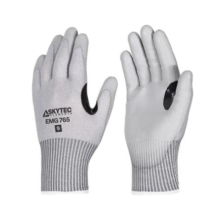 EMG00765FB Skytec EMG765 Black, Grey 13 Gauge HPPE, Nylon, Steel Fibre Cut Resistant, Dry Environment, Good Dexterity Work Gloves,