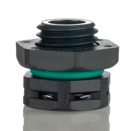 VENT-PS1YBK-O8002 Amphenol Industrial Vent Series M12 Pressure Relief Vent, 16mm H