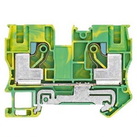 8WH6000-0CJ07 Siemens 8WH Series Green, Yellow Din Rail Terminal, 10mm², 1-Level, Plug-In Termination, CSA