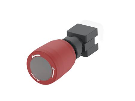 PBES16L20RE TE Connectivity PBES16 Series Push Emergency Stop Emergency Stop Push Button, Panel Mount, 16mm Cutout, SPDT, IP65