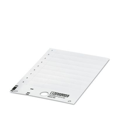 0828799 Phoenix Contact US-EML Red on White Cable Labels, 15 mm Length, 27 mm Width, 14.9mm Label Length, 26.9mm Label Width
