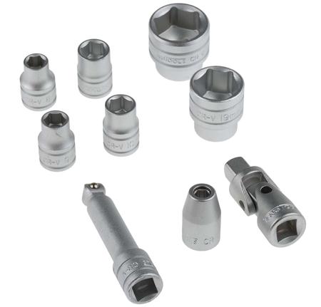 TT3819 Teng Tools  19 Piece Socket Set, 3/4 in Hexagon Drive