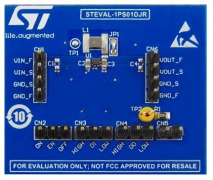STEVAL-1PS01DJR STMicroelectronics ST1PS01DJR 400 mA Nano-Quiescent Synchronous Step-Down Converter Step Down Converter for ST1PS01
