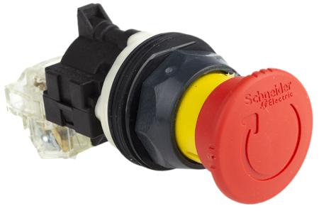 9001SKR16H13 Schneider Electric Harmony 9001SK Series Twist Release Emergency Stop Push Button, Panel Mount, SPDT, IP66