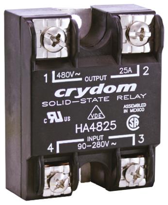 HA48125 Sensata Crydom Solid State Relay, 125 A Load, Panel Mount, 530 V ac Load, 280 V Control