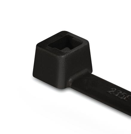 111-05440-T50L-PA66W-BK HellermannTyton Black Cable Tie Nylon, 390mm x 4.6 mm