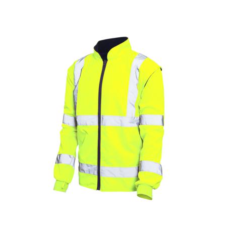 HVREFYM Active Gear HVREFY Navy/Yellow Unisex Hi Vis Jacket, M