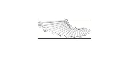 600N-21 HAZET 21-Piece Wrench Set, 6 to 34 mm, Chrome Vanadium Steel