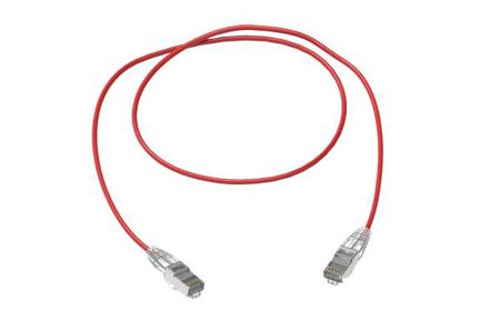RJ45SPC6A-01-0M-RD HellermannTyton Connectivity RJ45SPC6A, 1 m Patch Lead, Red