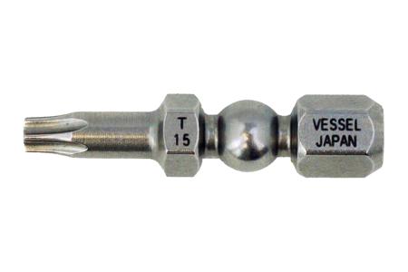 IB-TX15x30 Vessel Hexagon Screwdriver Bit, 30 mm Tip, 1/4 in Drive, Hex Drive, 30 mm Overall