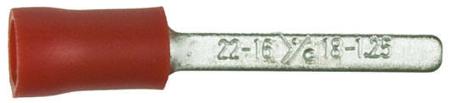 534-294A RS PRO Insulated Crimp Blade Terminal 17.6mm Blade Length, 0.5mm² to 1.5mm², 22AWG to 16AWG, Red