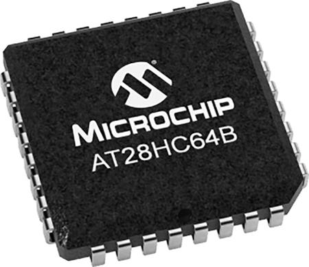 AT28HC64B-12JU Microchip , 64kbit Parallel EEPROM Memory, 120ns 32-Pin PLCC Parallel