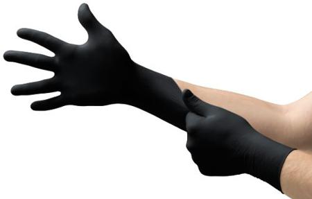 93852110 Ansell MicroFlex 93-852 Black Nitrile Extra Grip Work Gloves, Size 10.5-11 XXL