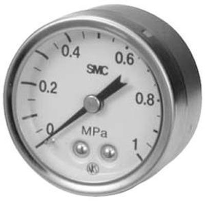 G43-10-02 SMC R 1/8 Digital Pressure Gauge 0.1mPa Panel 43mm Outside Diameter