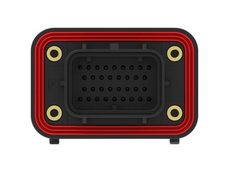 2384723-3 TE Connectivity, SUPERSEAL Cable connector Plug Black Board Mount 34 Way, Through Hole Termination