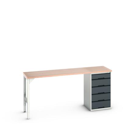 16921950-19 Bott Steel Workbench, 300kg Max Load, 930mm x 600mm x 2000mm