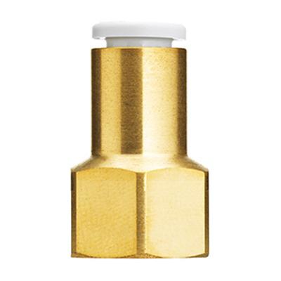 KQ2F10-02N SMC KQ2 Series Female Connector, 10 mm to Rc 1/4 Female, Threaded-to-Tube Connection Style,