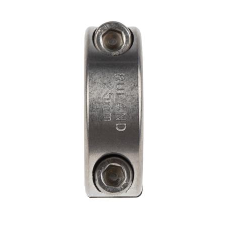 MSP-25-SS Ruland Shaft Collar Two Piece Clamp Screw, Bore 25mm, OD 45mm, W 15mm, Stainless Steel