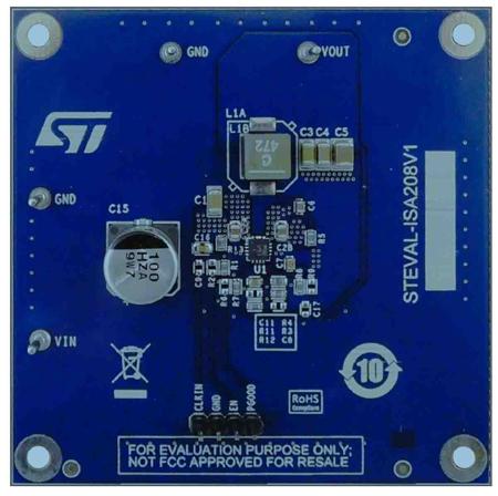 STEVAL-ISA208V1 STMicroelectronics 3 A Synchronous Step-Down Switching Regulator Evaluation Board Based on the L6983CQTR Step Down