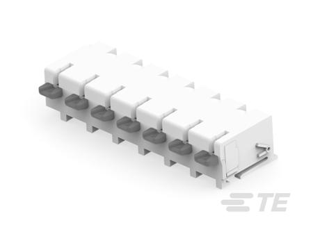 2318582-7 TE Connectivity, 8mm Pitch, BUCHANAN WireMate Two-Piece Poke-In Series, 7 Way, Vertical, Pluggable Terminal Block,