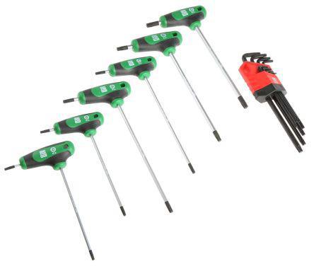 05073598050 Wera 9 Piece L Shape Torx Key Set
