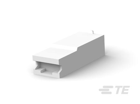 341300 TE Connectivity, Positive Lock 250 1 Way Nylon Crimp Terminal Housing, Natural