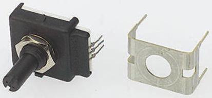 ECW0J-B24-AC0006L Bourns 6 Pulse Incremental Mechanical Rotary Encoder with a 6.35 mm Plain with Slot Shaft (Not Indexed), Panel Mount