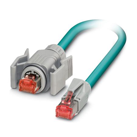 1400836 Phoenix ContactVS, 6.5m Cat6, Blue RJ45 to Male RJ45 Male, Shielded Shielded, Terminated Polyurethane Sheath