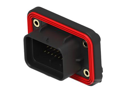 2384723-2 TE Connectivity, SUPERSEAL Cable connector Plug Black Board Mount 34 Way, Through Hole Termination