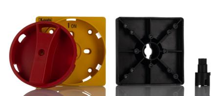 GAX61 Lovato Red/Yellow Rotary Handle, GA Series